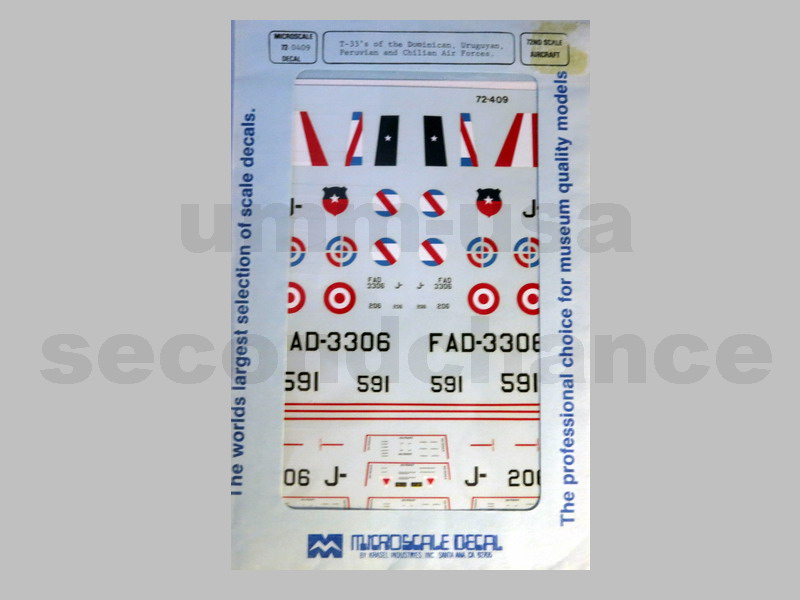 MS72-0409 T-33's Dominican Uruguyan Peruvian Chilian Air 1/72